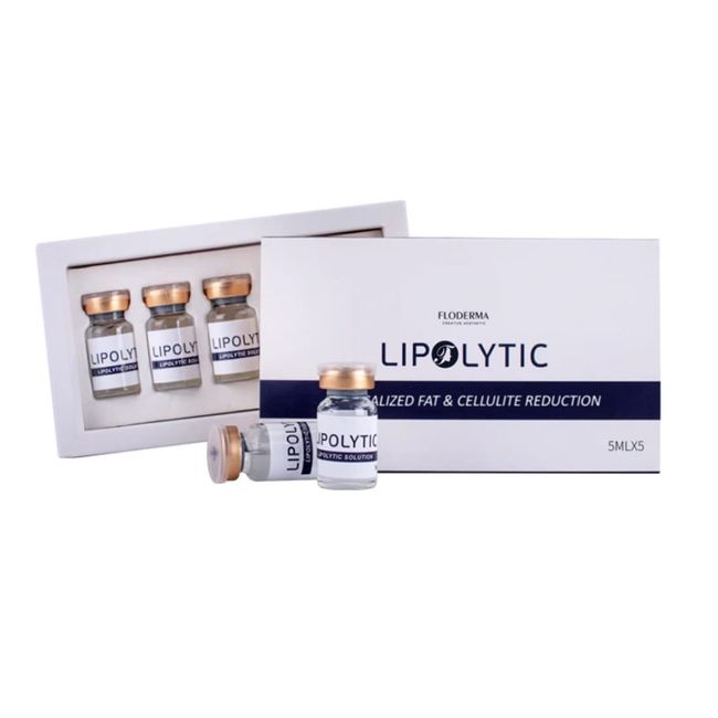 LIPOLYTIC Lipolysis Kit Permanently Dissolves Fat and Cellulite | Kit includes LIPOLYTIC, Proprietary Booster to Accelerate Results, Instructions, Treatment Schedule, etc | DIY or MedSpa Treatment