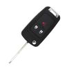 SEGADEN Replacement Key Shell Compatible with CHEVROLET Spark 3 Button Keyless Entry Remote Flip Key Case Fob PG657GC