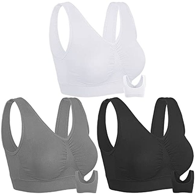 Onory 3 Pack Sports Bras for Women Wirefree Padded Workout Yoga Gym Fitness  Bra Medium Support