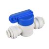 John Guest PPSV040808WP Plastic Push Shut Off Valve, Blue/White, 1/4 in