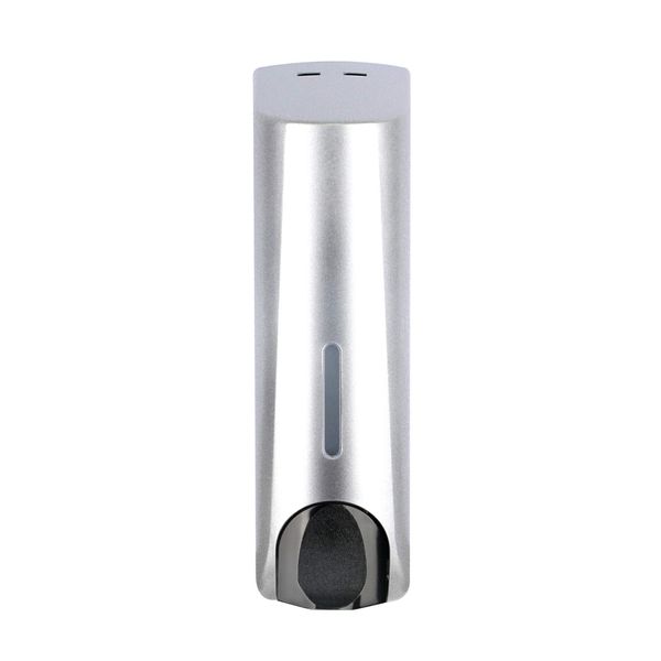 Soap Dispenser for Shower Gel Shampoo Conditioner Wall Mount Silver