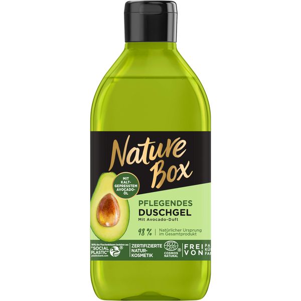 Nature Box Pflegendes Duschgel mit Avocado-Duft, 250 ml