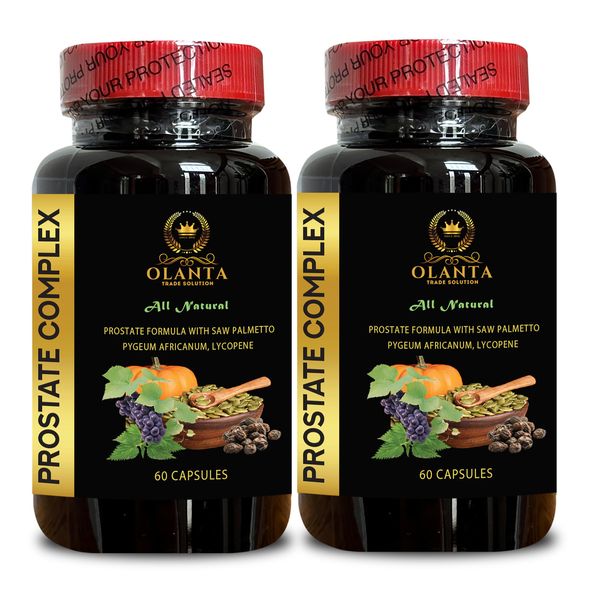 OLANTA TRADE SOLUTION Prostate Supplements for Men - Helps Prostate Function, Prostate Support, Prostate Support Supplement for Men's Health, Support Urinary Function - 2 Bottles 120 Capsules