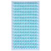 107 Rhinestone Sticker (Deco Sticker), Pearl Type, 0.2 inch (6 mm), Light Blue, 1 Sheet, Glitter Plump Round