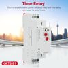 DEWIN Delay Time Relay, GRT8-B1 Mini Power Off Delay Time Relay Timer Relay DIN Rail Type AC 220V Delay Disconnection
