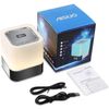 Aisuo Night Light-5 in 1 Bedside Lamp with Bluetooth Speaker, 12/24H Digital ...