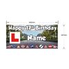 Birthday Banners, Learner Driver Theme with Road Signs, 2-Pack - ANY NAME AND AGE
