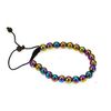 PURPLE WHALE Round Rainbow Hematite Bracelet