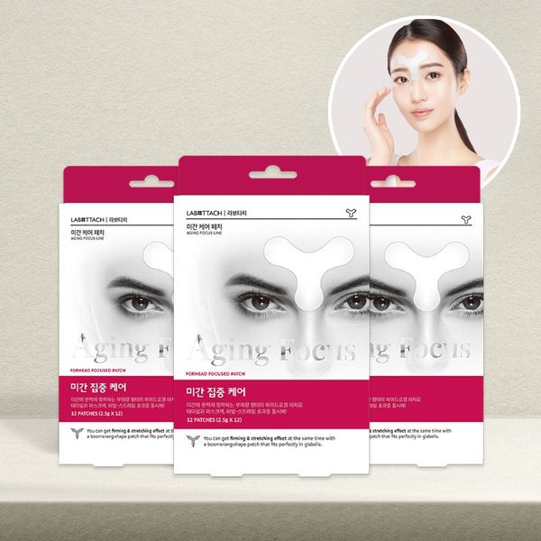 Labotachi Wrinkle Lifting Elasticity Wrinkle Intensive Care Glabella Nasolabial Patch 3boxes