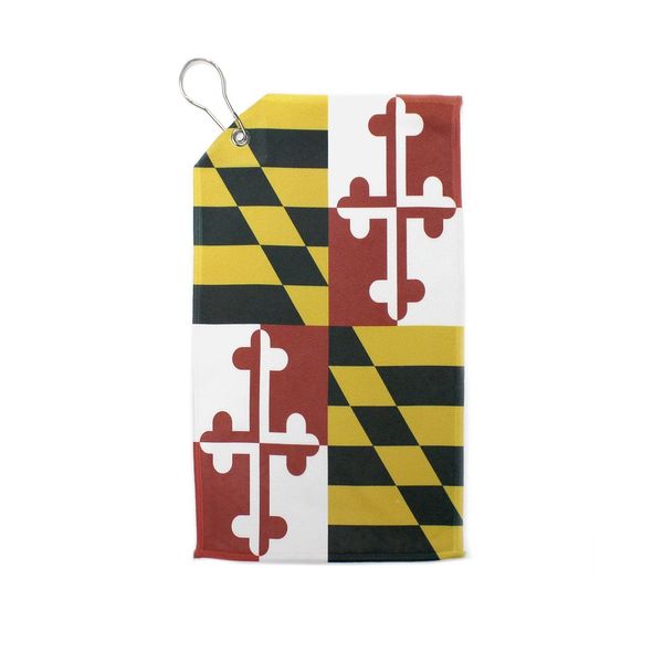 Maryland Flag / Golf Towel - 11 in X 18 in