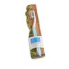 EcoFam Earth Friendly Compostable Adult Manual Toothbrushes - Silver Infused Soft Bristle Toothbrush (4 Pack)