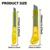 4 Pack Box Cutters Art Knives Sharp Retractable Wagtail 2 Sizes 18MM Blades