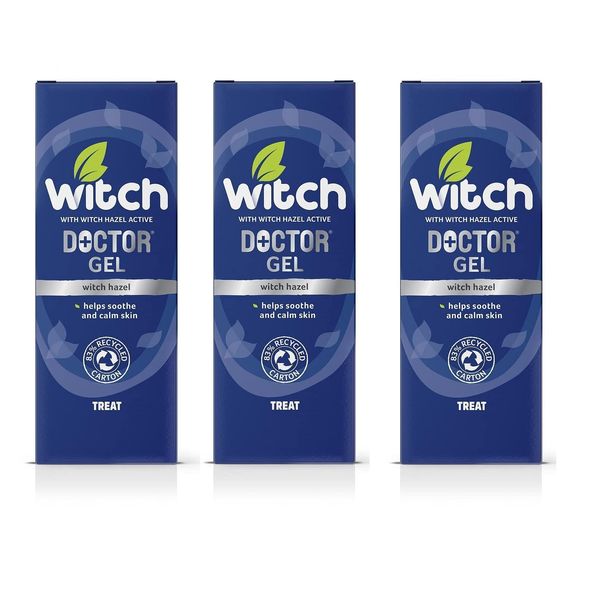 THREE PACKS of Witch Doctor Skin Soothing Gel 35g