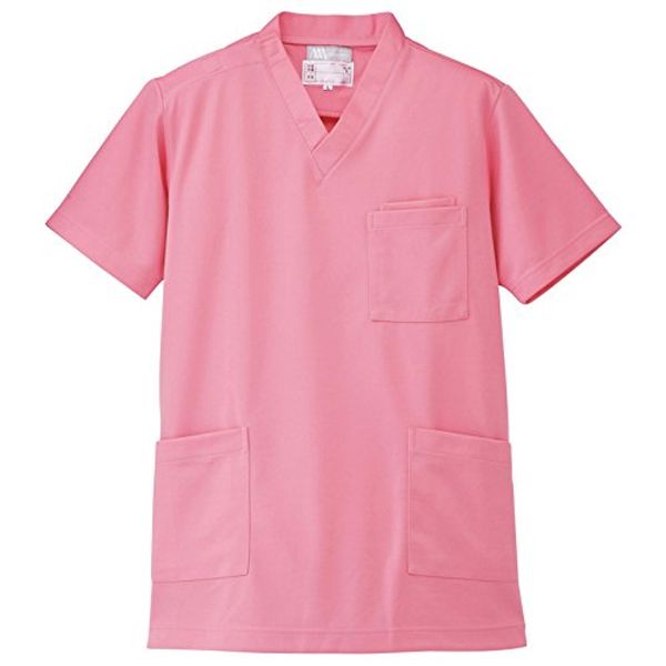 AITOZ 861401 Knit Scrub Top (Unisex), safety pink