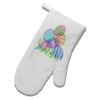 TooLoud Gel Look Easter Eggs White Printed Fabric Oven Mitt