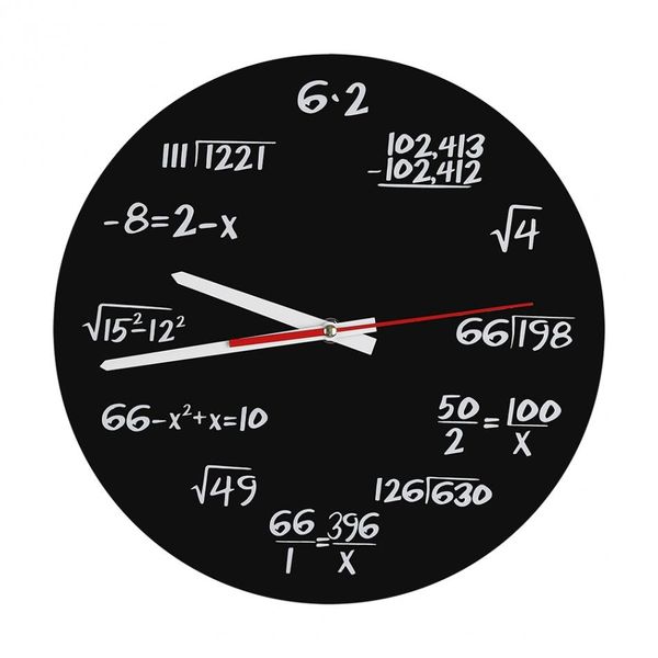 Original Modern Design Acrylic Wall Clock Math Product for Timer Home Office Decor Accessories, One Option0