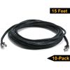 iMBAPrice 3' Cat5e Network Ethernet Patch Cable, 10 Pack, Black (IMBA-CAT5-03BK-10PK)