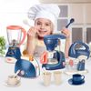 Pretend Play Kitchen Appliances Toy Set with Coffee Maker Machine,Blender, Mixer
