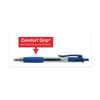Universal 39913 Clear Roller Ball Retractable Gel Pen, Blue Ink. Medium, Dozen