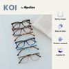 OPULIZE KOI Reading Glasses 2 Pack - Large Rectangular Frame - Black - Mens Womens - Spring Hinges - RR50-1 - +2.50