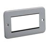 Metal Clad 4G Modular Faceplate Grey