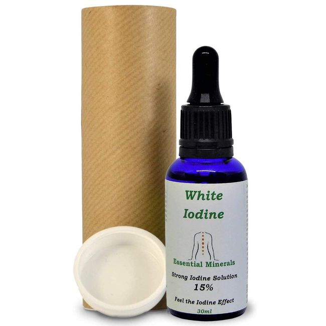 30ml 15% White Iodine Solution Max Strength Decolourised Clear Solution