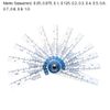 sourcing map Metric Thickness Feeler Gauge 0.05-1mm 13 Blade Plastic Measuring Tool for Gap Width
