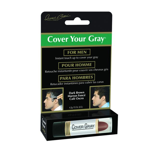 Cover Your Gray for Men Hair Color Touch-Up Stick - Dark Brown