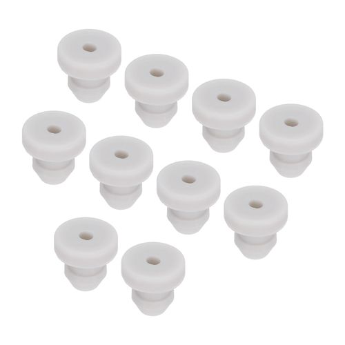 MECCANIXITY 30Pcs Snap Rubber Grommet Plug Mount Dia 4.5mm ID 2mm Seal Anti-Scratch for Electrical Box Cable Pipe Grey