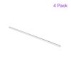 DMiotech 4 Pack 1/4" x 10" Round Rod Solid PMMA Bar for DIY Crafts Clear