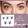 Individual Lashes 120 Cluster Lashes DIY Eyelash Extension Thin Band Wide Stem Lash Clusters with Applicator and Lash Bond and Seal Lash Extension Kit Mix 10-16mm Length C/D Curl - OP17