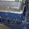 7mm Blue Deluxe Small Block Chevy Under Exhaust Spark Plug Wire Loom Set