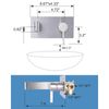 Single Handle Wall Mounted Bathroom Faucet with Solid Brass Rough Valve inNickel