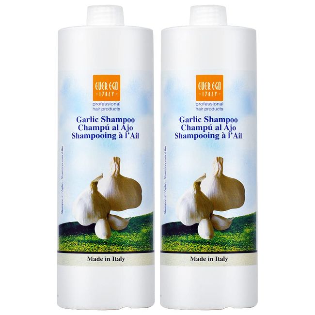 Ever Ego Impac Ego Garlic Shampoo 1000ml 33.8oz (Pack of 2)