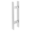 450*40*10mm H-shaped Double Sided Mirror Polishing Push Pull Door Handle Silver 