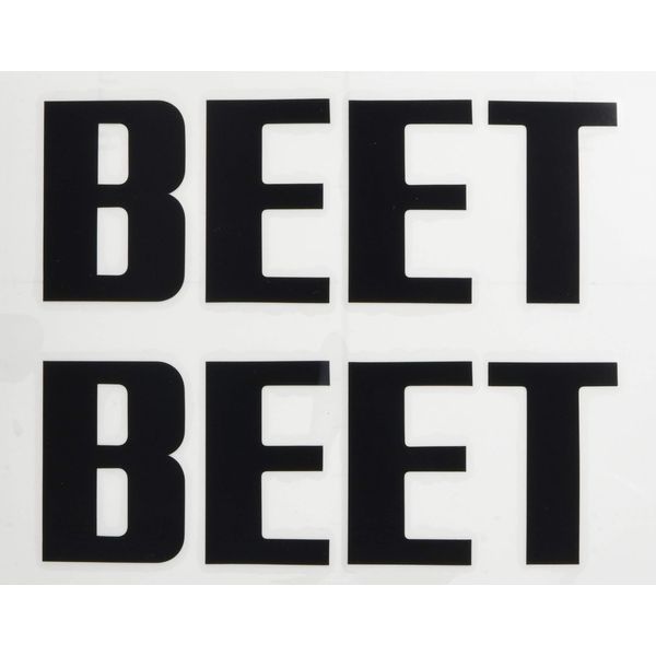 BEET Sticker BEET Cut Letter Sticker Small Black 0701-BS2-04