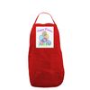 TOOLOUD Happy Easter Gel Look Print Panel Dark Adult Apron - Red - One-Size