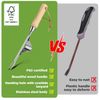 WORKPRO Weed Puller Tool V-Shaped Forks Leverage Base Weeds Removal Root Digging