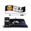 2Pcs Soft Screen LED Eye Lamp In Dynamic Colorful Design For Car Window Display