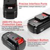 2Pack 18V NiCd Replacement Battery for Porter Cable 18-Volt PC18B Cordless Tools