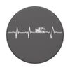 Concrete Mixer Heartbeat EKG Pulse PopSockets Swappable PopGrip
