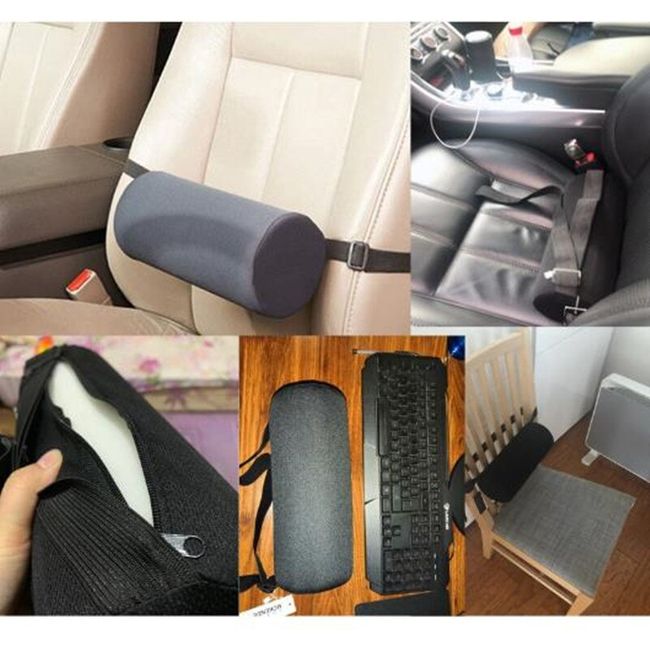 McKenzie lumbar support roller office lumbar cushion car pillow cylindrical  cushion relieve lumbar cervical pain pillow