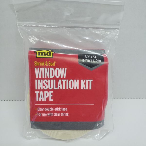 M-D  Window Insulation Kit Tape Shrink & Seal 1/2" x 54' #04598