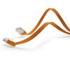 1aTTack.de 0.5m Orange Cat.6 Flat Network Cable (5 Pack) - Compatible with Cat5, Cat5e, Cat.7, Cat7a - Connects Router, Switch, Modem, NAS, Server, Laptop, Desktop PC, Printer, Gaming Console