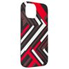 Cool Abstract Black, Red & White Geometric Effect Case for iPhone 14