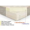Memory Foam Pet Bed Pillow Waterproof Washable Cover for Medium Large Dog - Rust