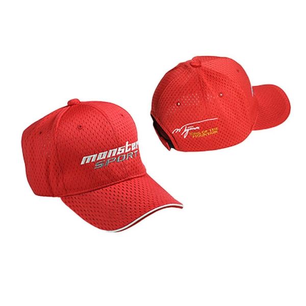 Monster Sports ZZWC20RS Type 2 Mesh Cap, Red