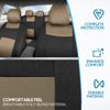 BDK PolyPro Seat Covers Full Set in Beige on Black – Front and Rear