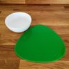 Pebble Placemat Set - Gloss Bright Blue 4 Placemats Standard 28cm