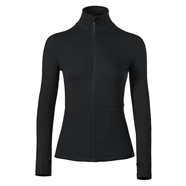 Women's black hotsell workout jacket